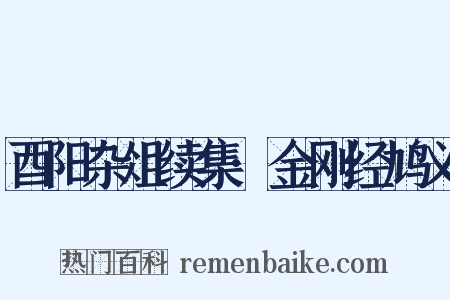 酉阳杂俎续集·金刚经鸠义是什么意思的图片